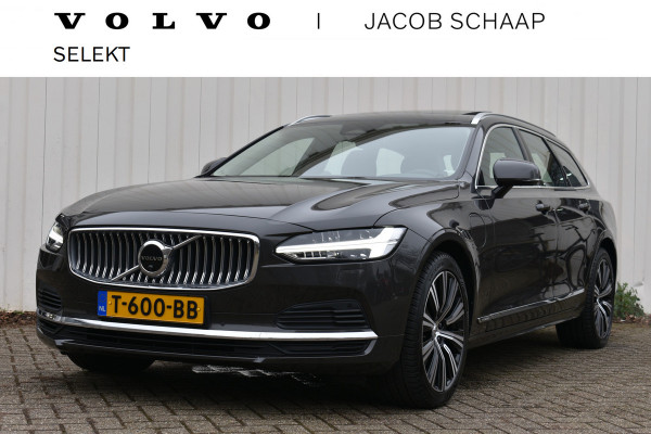 Volvo V90 2.0 T6 Plug-in hybrid AWD Ultimate Bright | B&W audio | Luchtvering | 360º view | Head-up Display |