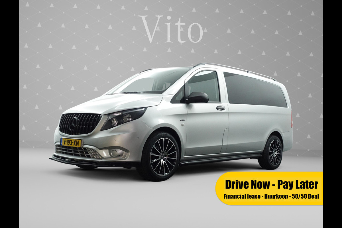 Mercedes-Benz Vito 114 CDI Lang Dubbel Cabine Aut. Night Edition Navi I ECC I Sidebars I AMG LMV I PDC I MF Stuur