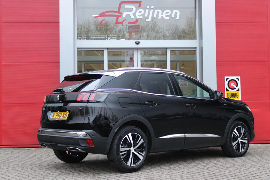 Peugeot 3008 1.2 Hybrid 136PK GT | 360° CAMERA | NAVIGATIE | ADAPTIVE CRUISE CONTROL | APPLE CARPLAY/ANDROID AUTO | CLIMATE CONTROL | 18" LICHTMETALEN VELGEN | DODEHOEK DETECTIE | KEYLESS ENTRY/START | FULL LED KOPLAMPEN | PARKEERSENSOREN VOOR EN ACHTER | DAB+ RADIO | LANE ASSIST |