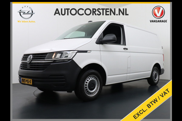 Volkswagen Transporter 2.0TDI L1H1 26 3 Persoons Apple Carplay Android Auto Airco Cruise Control Pdc Betonplex vloer Wandbetimmering Schuifdeur Economy Business pakket 1e Eigenaar, Euro 6