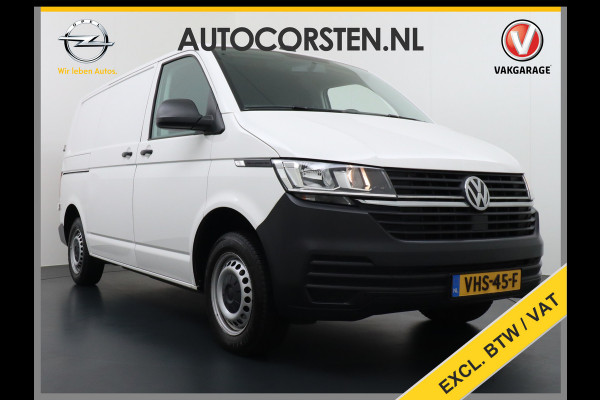 Volkswagen Transporter 2.0TDI L1H1 26 3 Persoons Apple Carplay Android Auto Airco Cruise Control Pdc Betonplex vloer Wandbetimmering Schuifdeur Economy Business pakket 1e Eigenaar, Euro 6