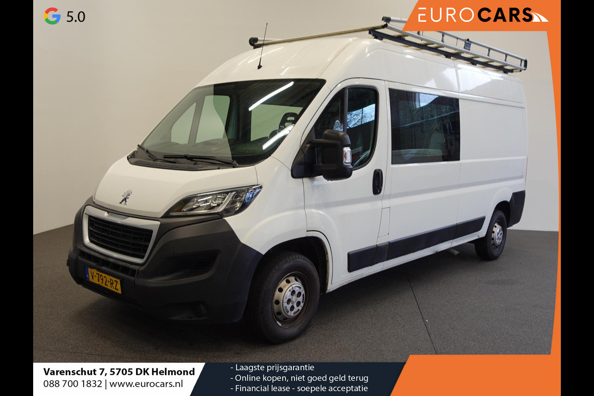 Peugeot Boxer 2.0 BlueHDI L3H2 Dubbele cabine Airco Navi Trekhaak Imperiaal Trap