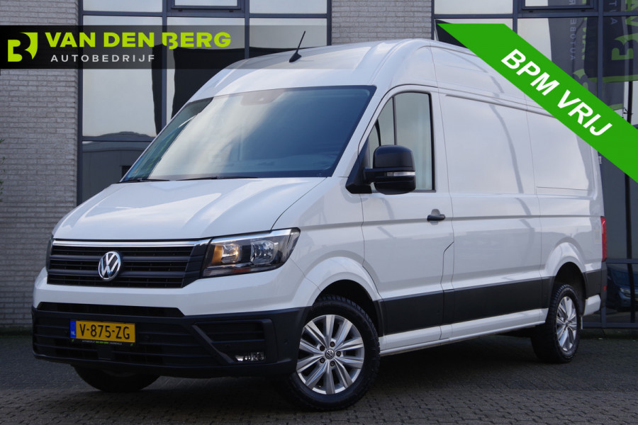 Volkswagen Crafter 35 2.0 TDI L3H3(L2H2) 140PK AUT. TREKHAAK, CAMERA, NAVI, CRUISE, DAB, AIRCO, PARKEERSENSOREN, APPLE CARPLAY, NL AUTO, NAP