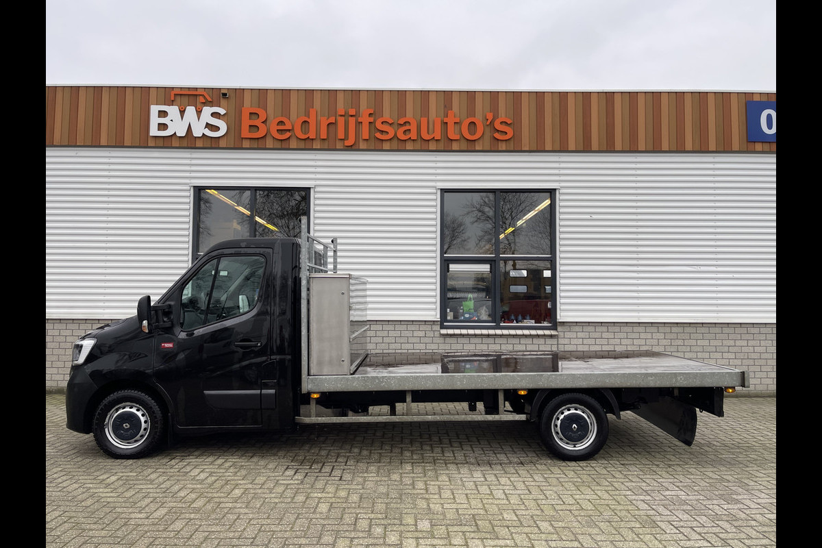 Renault Master T35 2.3 dCi 165pk L3 Energy EURO VI / pickup / open laadbak / plateau L 375 x B 210 / vaste prijs rijklaar € 22.950 ex btw / lease vanaf € 410 / airco / cruise / navigatie / opberg box