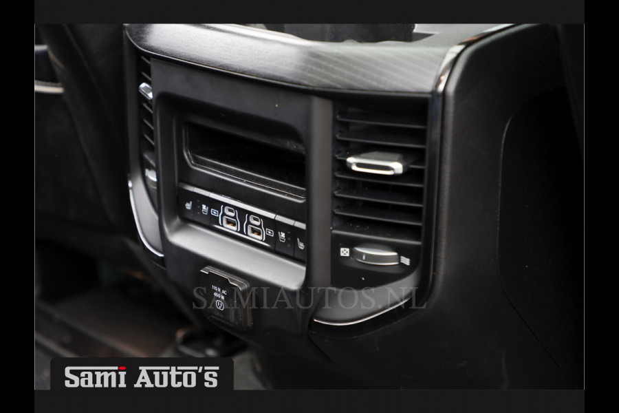 Dodge Ram 1500 5.7 V8 LIMITED | LUCHTVERING | DIGI CLUSTER | HUD | DIGI BINNENSPIEGEL | MULTI TAILGATE | NIGHT SPORT | LPG | NIGHT SPORT | KOELING/ VERWARMING | DELMONICO RED | Zeer mooie RAM limited met alle opties die er te verkrijgen zijn op de limited | Dubbele cabine | 5 Persoons | DC | Z.G.A.N |