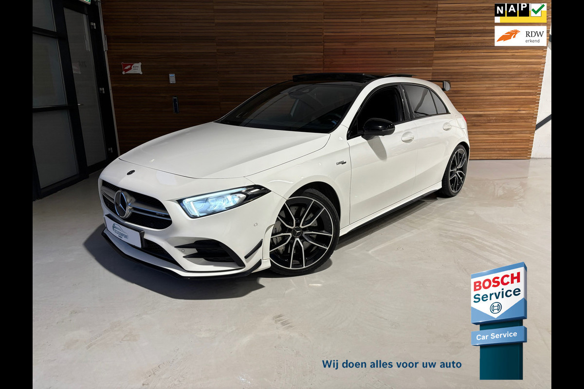 Mercedes-Benz A-Klasse AMG 35 4MATIC Night | FULL Option | Aero Pack | Performance Seats | Pano | Burmester | 360 Camera | Ambient