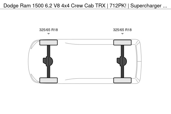 Dodge Ram 1500 6.2 V8 4x4 Crew Cab TRX | 712PK! | Supercharger | LaunchControl | PANO | Nieuwstaat | KANON | incl. Gasinstallatie