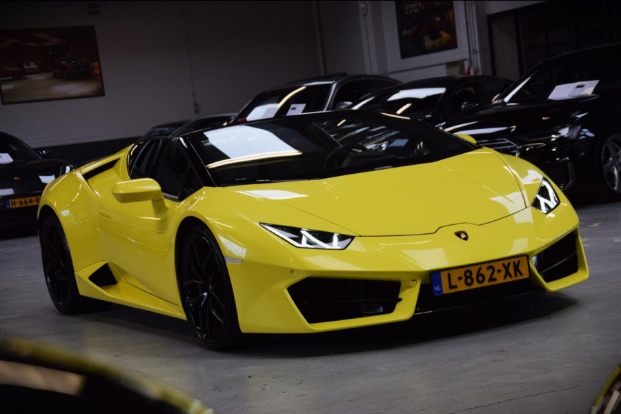 Lamborghini Huracan Spyder 5.2 V10 LP580-2 *Giallo Tenerife* Navi|Dealer onderhouden!!|BTW|Lift