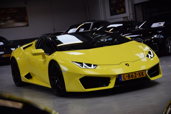 Lamborghini Huracan Spyder 5.2 V10 LP580-2 *Giallo Tenerife* Navi|Dealer onderhouden!!|BTW|Lift