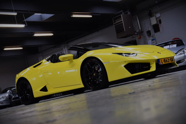 Lamborghini Huracan Spyder 5.2 V10 LP580-2 *Giallo Tenerife* Navi|Dealer onderhouden!!|BTW|Lift