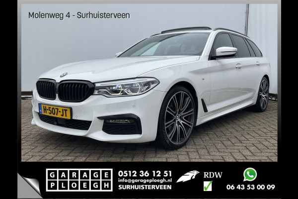 BMW 5 Serie Touring 520i M-Sport High Executive HUD Dak Leer Trekhaak Edition M-pakket