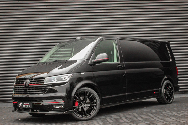 Volkswagen Transporter 2.0 TDI L2H1 150PK FULL BLACK / JB- EDITION / LEDEREN BEKLEDING / VERLAGINGSVEREN / APPLE CARPLAY / SPOILER