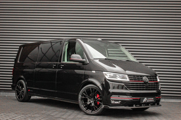 Volkswagen Transporter 2.0 TDI L2H1 150PK FULL BLACK / JB- EDITION / LEDEREN BEKLEDING / VERLAGINGSVEREN / APPLE CARPLAY / SPOILER