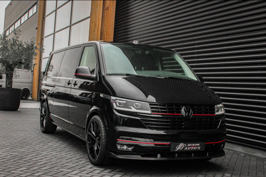 Volkswagen Transporter 2.0 TDI L2H1 150PK FULL BLACK / JB- EDITION / LEDEREN BEKLEDING / VERLAGINGSVEREN / APPLE CARPLAY / SPOILER