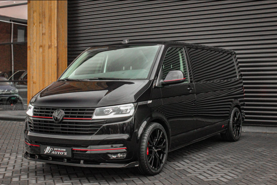 Volkswagen Transporter 2.0 TDI L2H1 150PK FULL BLACK / JB- EDITION / LEDEREN BEKLEDING / VERLAGINGSVEREN / APPLE CARPLAY / SPOILER