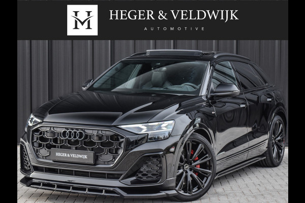 Audi Q8 60 TFSI e Competition | PANORAMADAK | 4 WIEL BESTURING | 4 JR FABRIEKSGARANTIE | MASSAGESTEOLEN | STOEL- VERWARMING EN VENTILATI