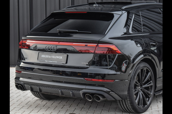 Audi Q8 60 TFSI e Competition | PANORAMADAK | 4 WIEL BESTURING | 4 JR FABRIEKSGARANTIE | MASSAGESTEOLEN | STOEL- VERWARMING EN VENTILATI