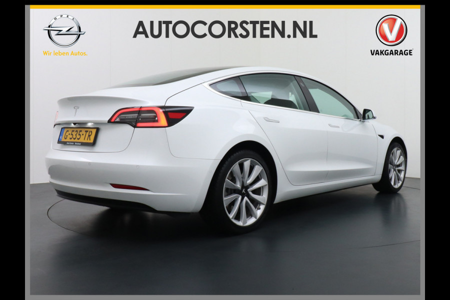 Tesla Model 3 SR+60kWh 326PK AutoPilot FSD-v.b Leer PanoDak Adaptive cruise Premium-Luidsprekers Telefoon-Sleutel 18" Camera's Elektr.-Stuur+S Ecc Navigatiesysteem full map LED-a+v Comfortstoel(en) ACC Dual-ECC DAB Voorverwarmen interieur via App Keyless via Telefoonsleutel One-Pedal-Drive Orig. nlse auto