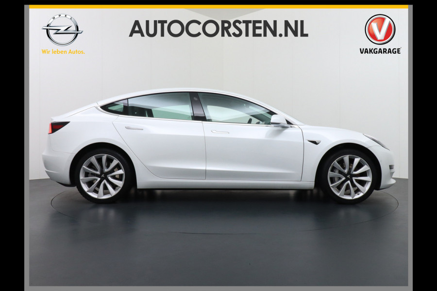 Tesla Model 3 SR+60kWh 326PK AutoPilot FSD-v.b Leer PanoDak Adaptive cruise Premium-Luidsprekers Telefoon-Sleutel 18" Camera's Elektr.-Stuur+S Ecc Navigatiesysteem full map LED-a+v Comfortstoel(en) ACC Dual-ECC DAB Voorverwarmen interieur via App Keyless via Telefoonsleutel One-Pedal-Drive Orig. nlse auto