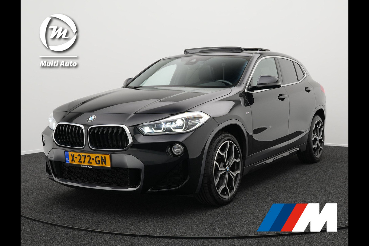 BMW X2 sDrive20i M Sport 192pk Dealer O.H | Panodak | Apple Carplay | Sfeerverlichting | Lederen Sportstoelen | 19"L.M | El. Achterklep |