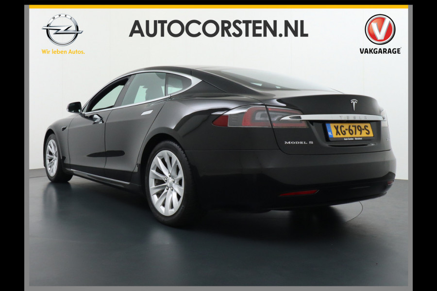 Tesla Model S 75D 476pk AWD Luchtvering Performance Enhanced AutoPilot Navi Panorama-Dak Camera Adaptive-Led Premium Conncetivity Elektr.-1/2- 19"LM 4WD Schuifkanteldak Wi-Fi.Vb. App AEB ASR Rijstrookhulp Bordherkenning ACC ESP DodehoekDetector  Mistlampen Verwarmde-Sproeiers Performance Pakket (panoramadak autopilot) 92.000 nieuw