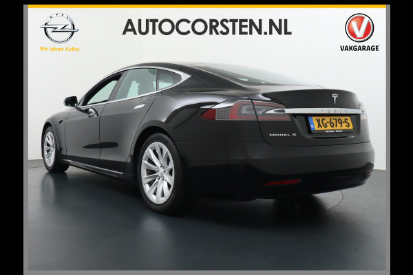 Tesla Model S 75D 476pk AWD Luchtvering Performance Enhanced AutoPilot Navi Panorama-Dak Camera Adaptive-Led Premium Conncetivity Elektr.-1/2- 19"LM 4WD Schuifkanteldak Wi-Fi.Vb. App AEB ASR Rijstrookhulp Bordherkenning ACC ESP DodehoekDetector  Mistlampen Verwarmde-Sproeiers Performance Pakket (panoramadak autopilot) 92.000 nieuw