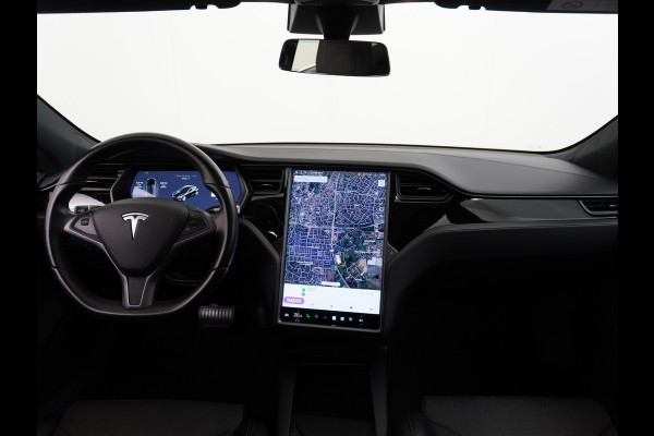 Tesla Model S 75D 476pk AWD Luchtvering Performance Enhanced AutoPilot Navi Panorama-Dak Camera Adaptive-Led Premium Conncetivity Elektr.-1/2- 19"LM 4WD Schuifkanteldak Wi-Fi.Vb. App AEB ASR Rijstrookhulp Bordherkenning ACC ESP DodehoekDetector  Mistlampen Verwarmde-Sproeiers Performance Pakket (panoramadak autopilot) 92.000 nieuw