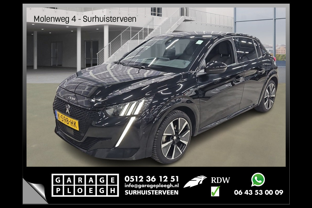 Peugeot e-208 EV GT Pack 50 kWh H.Leer Stoelverw Carplay Nav/Camera