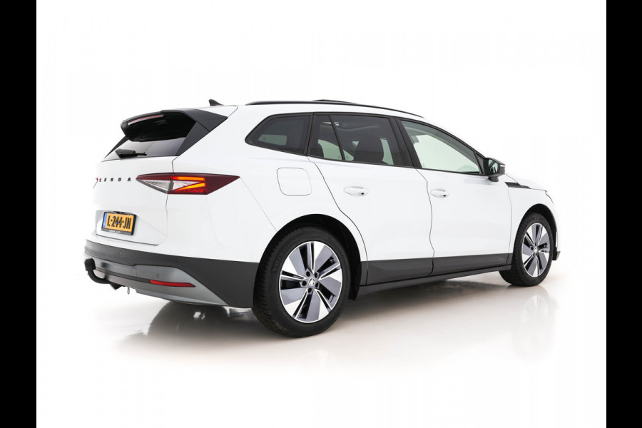 Škoda ENYAQ iV 60 [ 3-Fase ] (INCL-BTW) *PANO | HEATPUMP | ADAPT.CRUISE | FULL-LED | LEATHER-MICROFIBRE | NAVI-FULLMAP | DIGI-COCKPIT | KEYLESS | CAMERA | SPORT-SEATS | DAB | HEATED-SEATS  | SHIFT-PADDLES | TOWBAR | ...