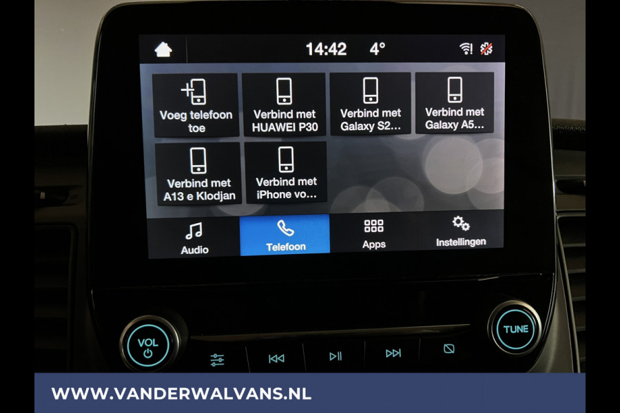 Ford Transit Custom 2.0 TDCI L2H1 Euro6 Airco | Camera | LED | Cruisecontrol | Android Auto | parkeersensoren, verwarmde voorruit, bijrijdersbank, 2800kg trekvermogen