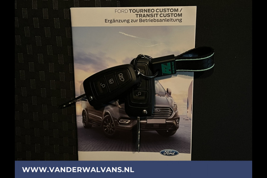 Ford Transit Custom 2.0 TDCI L2H1 Euro6 Airco | Camera | LED | Cruisecontrol | Android Auto | parkeersensoren, verwarmde voorruit, bijrijdersbank, 2800kg trekvermogen