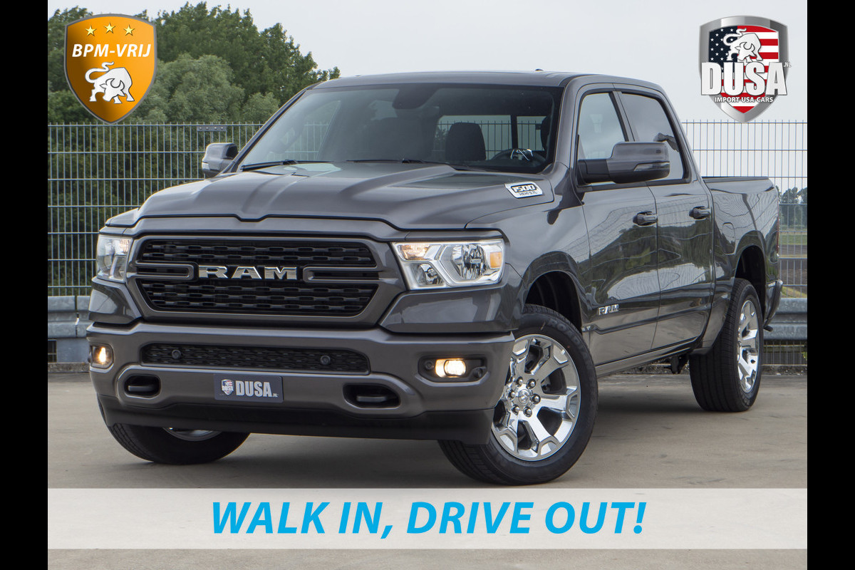 Dodge Ram | 1500 | Bighorn Sport | 5.7 V8 HEMI | 4x4 Crew Cab Nieuw binnen! | Sport | HEMI V8 | INCL BPM-VOORDEEL Getoonde accessoires zijn verkrijgbaar tegen meerprijs