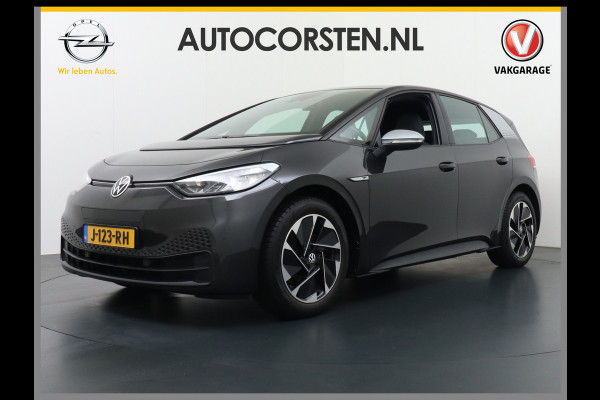 Volkswagen ID.3 First 58kWh Trekhaak Adaptive CruiseC Navi Ecc Keyless Apple Carplay Android 18" Stoel-Stuurverwarming Verkeersbord detectie Dab Led Bluetooth LmvRegen-Lichtsensor Wifi Rijstrooksensor met correctie Accu garantie 160.000 / 27-10-2028