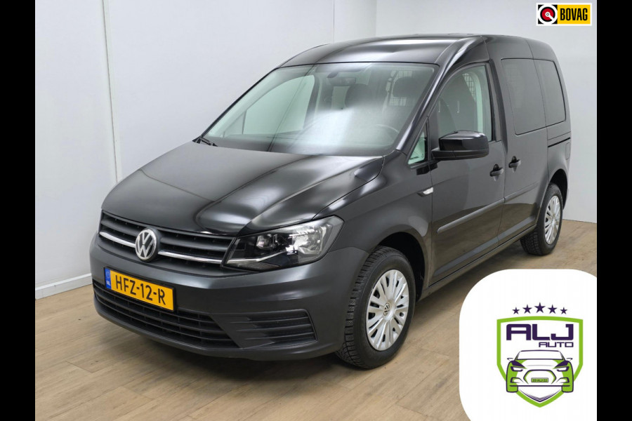 Volkswagen Caddy Occasion 1.0 TSI 5 persoons met cruisecontrol en App connect | Tweedehands Volkswagen Caddy benzine in zwart |