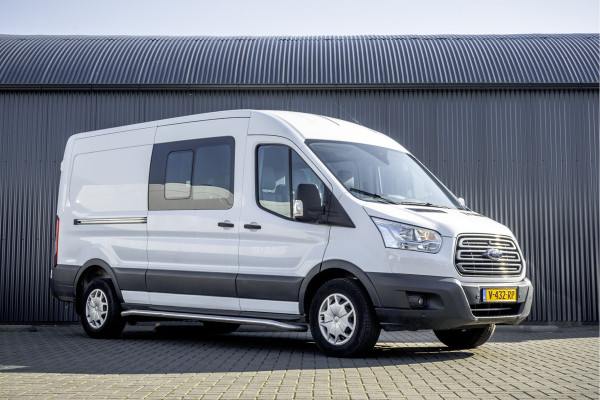 Ford Transit 2.0 TDCI L3H2 | Euro 6 | 131 PK | 6-Persoons | Topconditie | Camera | Cruise | Airco | PDC | DC