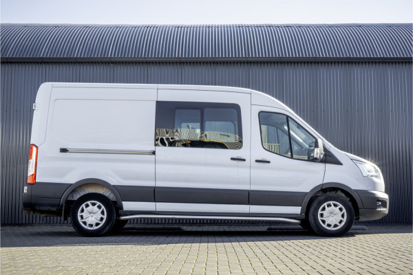 Ford Transit 2.0 TDCI L3H2 | Euro 6 | 131 PK | 6-Persoons | Topconditie | Camera | Cruise | Airco | PDC | DC