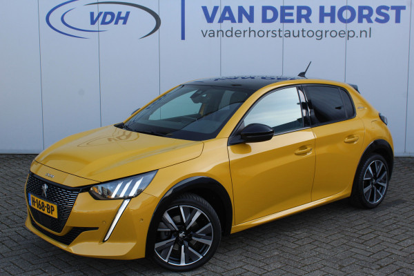 Peugeot 208 1.2-100pk PureTech GT-Line. Geweldig mooie, sportieve, luxe en goed onderhouden Peugeot 208 ! Panodak, adaptive cruise cntrl, keyless entry/start, 3-D dashboard, volautm. airco dual, LED verlichting, camera, dode hoek detectie, metallic lak, LM wielen etc.