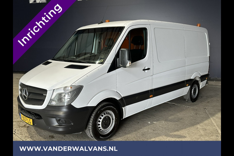 Mercedes-Benz Sprinter 316 CDI 164pk L2H1 inrichting Euro6 Airco | 2800kg trekhaak | Omvormer | Cruisecontrol, Parkeersensoren, Chauffeursstoel