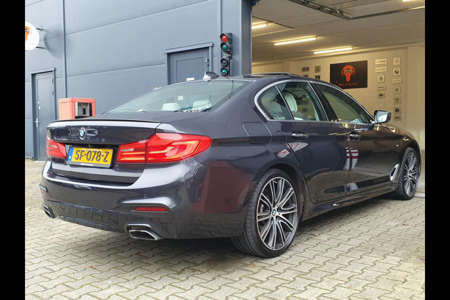 BMW 5 Serie 530e iPerformance High Executive / M-SPORT / SCHUIF-KANTELDAK / STUURVERW. / WIRELESS CHARG. / 360CAM / ACC / NAPPA !