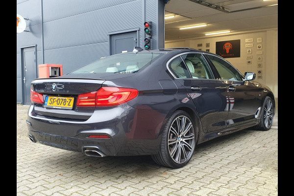 BMW 5 Serie 530e iPerformance High Executive / M-SPORT / SCHUIF-KANTELDAK / STUURVERW. / WIRELESS CHARG. / 360CAM / ACC / NAPPA !