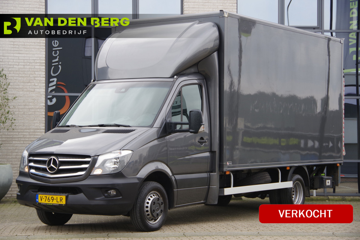 Mercedes-Benz Sprinter 519 3.0 CDI V6 BAKWAGEN/LAADKLEP 1000kg, AUT. 3.5T TREKHAAK, CAMERA, NAVI, CRUISE, AIRCO