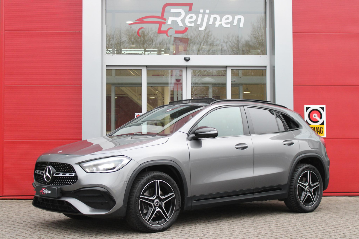 Mercedes-Benz GLA 250 e BUSINESS SOLUTION AMG LIMITED | SFEER VERLICHTING | PANORAMISCH SCHUIF/KANTEL DAK | MULTI BEAM LED KOPLAMPEN | APPLE CARPLAY/ANDROID AUTO | 360˚ CAMERA | DODEHOEK DETECTIE | ELEKTRISCH BEDIENBARE VOORSTOELEN MET GEHEUGENFUNCTIE | NIGHT PAKKET | 19" LICHTMETALEN VELGEN | STOEL VERWARMING |