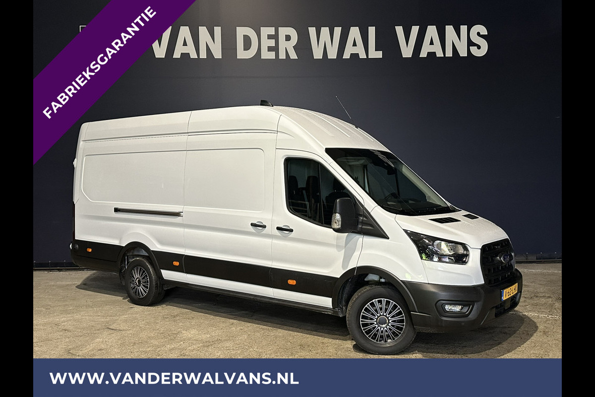 Ford Transit 2.0 TDCI 130pk L4H3 Jumbo Fabrieksgarantie Euro6 Airco | Camera | Cruisecontrol | Verwarmde voorruit | Stoelverwarming Parkeersensoren, Bijrijdersbank