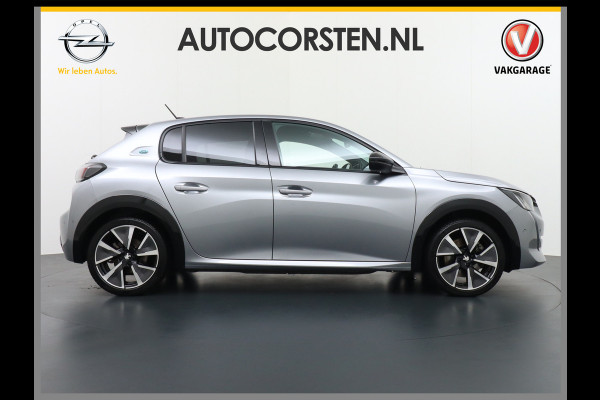 Peugeot e-208 EV GT-line 350 50kWh Panoramadak Apple Carplay Android Auto Adaptieve Cruise Stoelverwarming Camera Keyless Pdc Led DAB+ Lmv 17" Dodehoekdetectie 1/2 Leder Verkeersbord detectie 1e Eigenaar