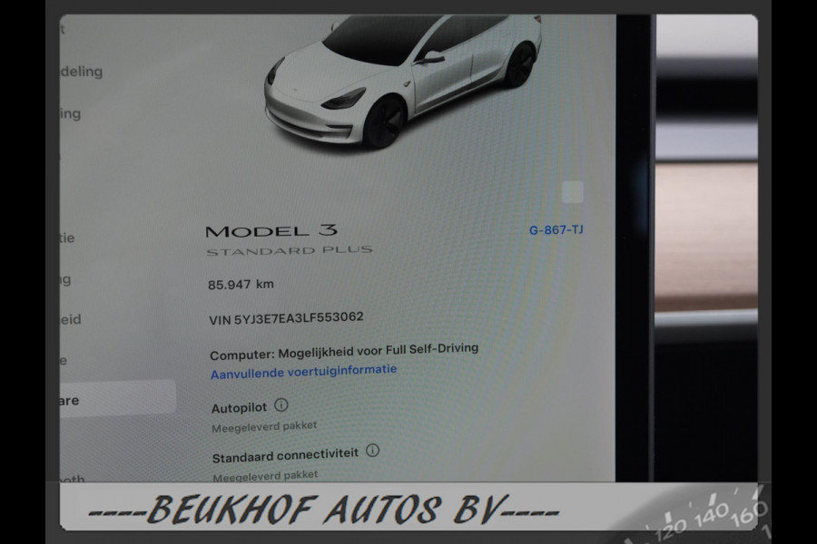 Tesla Model 3 Standard RWD Plus 60 kWh Panorama Leer Camera