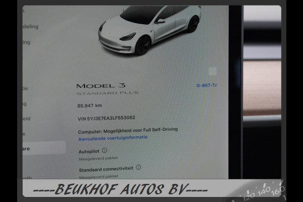 Tesla Model 3 Standard RWD Plus 60 kWh Panorama Leer Camera