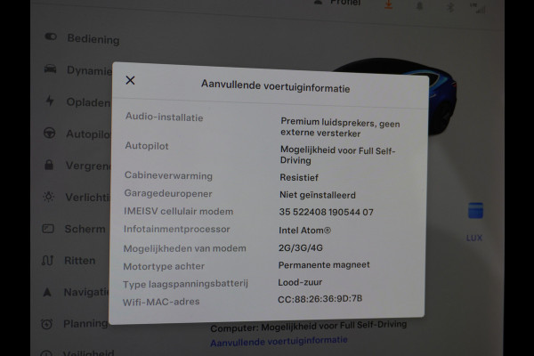 Tesla Model 3 SR+60kWh 325PK FSD-Voorbereid AutoPilot Lmv 18" Leder Pano.Dak Adaptive-Cruise Camera's Elektr.-Stuur+Stoelen+Spiegels+Geheugen+ Ecc Navigatiesysteem full map LED-a+v Comfortstoelen ACC DAB Voorverwarmen interieur via App Keyless via Telefoonsleutel One-Pedal-Drive Orig. nlse auto tot 11kw laden thuis ! Garantie Accu tot 23-09-2027/Max 160.000km 1.584kg licht!