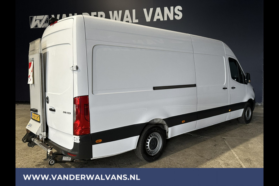 Mercedes-Benz Sprinter 316 CDI 164pk L3H2 *Laadklep* Euro6 Airco | Camera | Navigatie | Apple Carplay Android Auto, Stoelverwarming, Bijrijdersbank