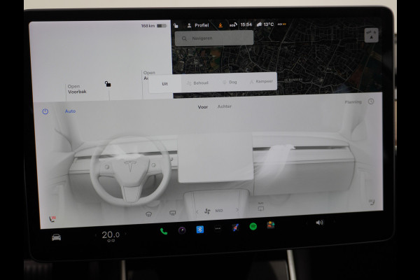 Tesla Model 3 SR+60kWh 325PK 18" AutoPilot 2.5 Leder PanoDak Adaptive Cruise Camera's Elektr.-Stuur+Stoelen+Spiegels+Geheugen+Easy-Entry+Verwa Ecc Navigatiesysteem LED-a+v Comfortstoelen ACC DAB Voorverwarmen interieur via App Keyless via Telefoonsleutel One-Pedal-Drive Orig. nlse auto tot 11kw laden thuis ! Garantie Accu en motor tot  05-11-2027 max 160.000km
