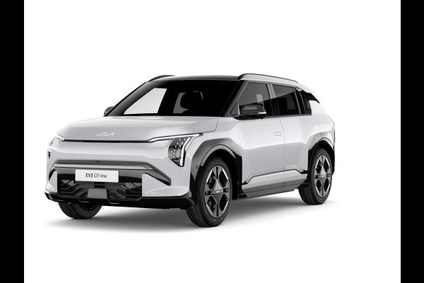 Kia EV3 GT-Line 81.4 kWh | Levering Juni | 600km Rijbereik | Navi | 19" | Adapt. Cruise | Clima | Schuif/Kanteldak | Stoel&Stuurverw. | Priv Glass | BSM | Harman Kardon | LED | Private Lease € 614,- Actie !